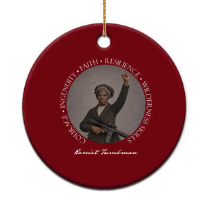 Harriet Tubman Leadership Ceramic Ornament Feminist History Gift TS12 1pc Red Print Your Wear