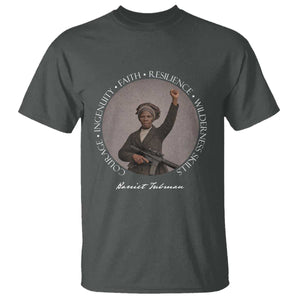 Harriet Tubman Leadership T Shirt Feminist History Gift TS12 Dark Heather Print Your Wear