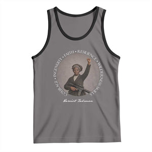 Harriet Tubman Leadership Tank Top Feminist History Gift TS12 Deep Heather Black Print Your Wear