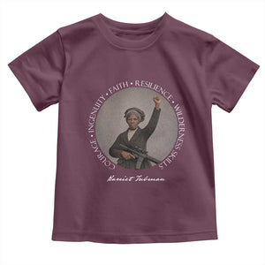 Harriet Tubman Leadership Toddler T Shirt Feminist History Gift TS12 Maroon Print Your Wear