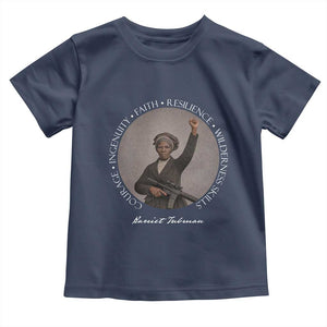 Harriet Tubman Leadership Toddler T Shirt Feminist History Gift TS12 Navy Print Your Wear
