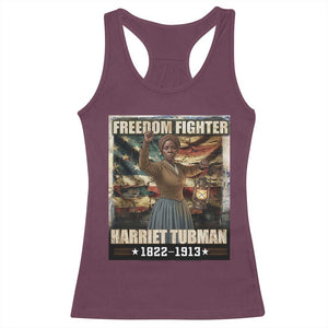 Harriet Tubman Racerback Tank Top Black History African American Leader Gift TS12 Maroon Print Your Wear