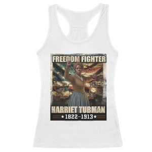 Harriet Tubman Racerback Tank Top Black History African American Leader Gift TS12 White Print Your Wear