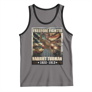 Harriet Tubman Tank Top Black History African American Leader Gift TS12 Deep Heather Black Print Your Wear