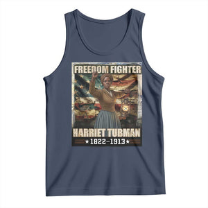 Harriet Tubman Tank Top Black History African American Leader Gift TS12 Navy Print Your Wear