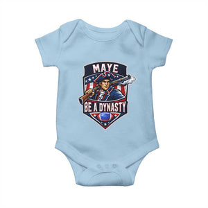 Maye Be A Dynasty Baby Onesie Quarterback Football Fan TS12 Light Blue Print Your Wear