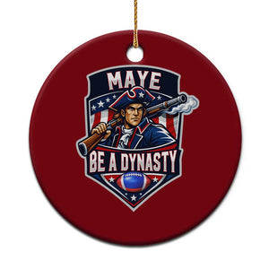 Maye Be A Dynasty Ceramic Ornament Quarterback Football Fan TS12 1pc Red Print Your Wear