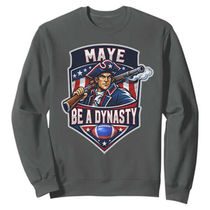 Maye Be A Dynasty Sweatshirt Quarterback Football Fan TS12 Dark Heather Print Your Wear