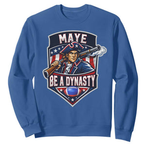 Maye Be A Dynasty Sweatshirt Quarterback Football Fan TS12 Royal Blue Print Your Wear