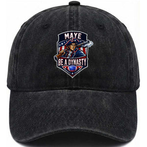 Maye Be A Dynasty Washed Cotton Baseball Cap Quarterback Football Fan TS12 Print Your Wear