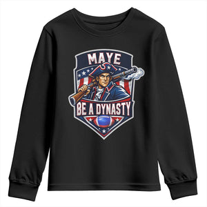 Maye Be A Dynasty Youth Sweatshirt Quarterback Football Fan TS12 Black Print Your Wear