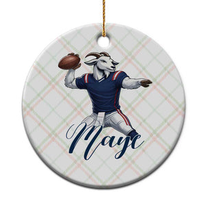 Dedicated Maye Lover Ceramic Ornament Football Fan Supporter TS12 1pc Christmas Plaid Print Your Wear