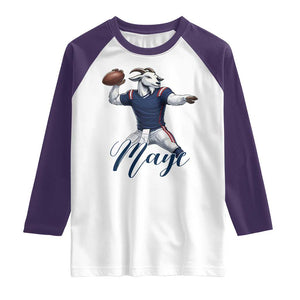Dedicated Maye Lover Raglan Shirt Football Fan Supporter TS12 White Purple Print Your Wear