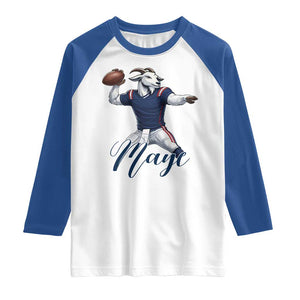 Dedicated Maye Lover Raglan Shirt Football Fan Supporter TS12 White Royal Print Your Wear