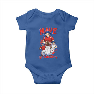 Maye Be A Dynasty Baby Onesie Funny QB Football Fan TS12 Royal Blue Print Your Wear