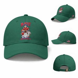 Maye Be A Dynasty Baseball Cap Funny QB Football Fan TS12 Baseball Cap Universal Fit Irish Green Print Your Wear