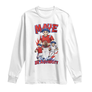 Maye Be A Dynasty Long Sleeve Shirt Funny QB Football Fan TS12 White Print Your Wear