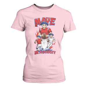 Maye Be A Dynasty T Shirt For Women Funny QB Football Fan TS12 Light Pink Print Your Wear