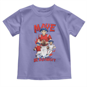 Maye Be A Dynasty Toddler T Shirt Funny QB Football Fan TS12 Violet Print Your Wear