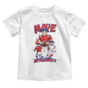 Maye Be A Dynasty Toddler T Shirt Funny QB Football Fan TS12 White Print Your Wear
