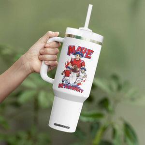 Maye Be A Dynasty Tumbler With Handle Funny QB Football Fan TS12 Print Your Wear