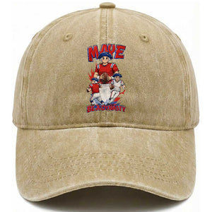 Maye Be A Dynasty Washed Cotton Baseball Cap Funny QB Football Fan TS12 Print Your Wear