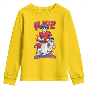 Maye Be A Dynasty Youth Sweatshirt Funny QB Football Fan TS12 Daisy Print Your Wear