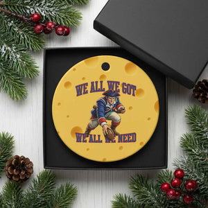 We All We Got We All We Need Ceramic Ornament Football Fan Supporter TS12 1pc Yellow Cheese Print Your Wear