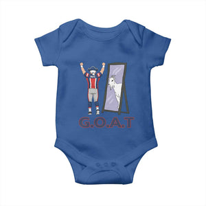 Number Ten Mirror Goat Baby Onesie Football Lover Gift TS12 Royal Blue Print Your Wear