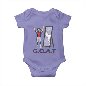 Number Ten Mirror Goat Baby Onesie Football Lover Gift TS12 Violet Print Your Wear
