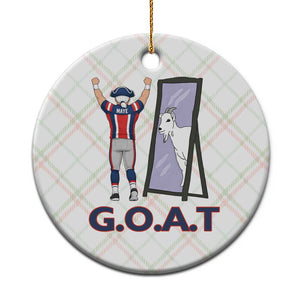 Number Ten Mirror Goat Ceramic Ornament Football Lover Gift TS12 1pc Christmas Plaid Print Your Wear
