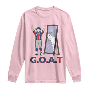 Number Ten Mirror Goat Long Sleeve Shirt Football Lover Gift TS12 Light Pink Print Your Wear