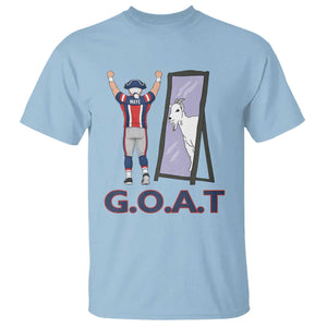 Number Ten Mirror Goat T Shirt Football Lover Gift TS12 Light Blue Print Your Wear