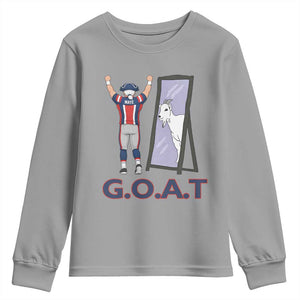 Number Ten Mirror Goat Youth Sweatshirt Football Lover Gift TS12 Sport Gray Print Your Wear