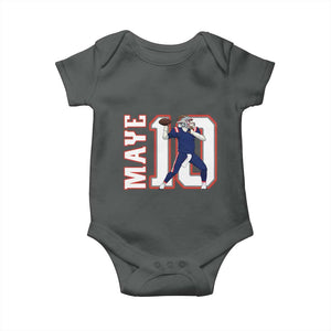 Maye Lover Baby Onesie QB 10 Player Fan TS12 Dark Heather Print Your Wear