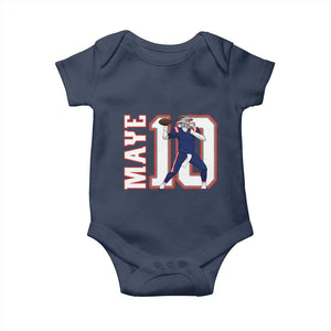 Maye Lover Baby Onesie QB 10 Player Fan TS12 Navy Print Your Wear