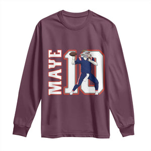 Maye Lover Long Sleeve Shirt QB 10 Player Fan TS12 Maroon Print Your Wear