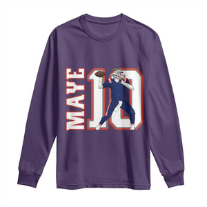 Maye Lover Long Sleeve Shirt QB 10 Player Fan TS12 Purple Print Your Wear
