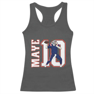 Maye Lover Racerback Tank Top QB 10 Player Fan TS12 Dark Heather Print Your Wear