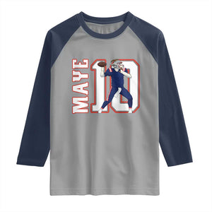 Maye Lover Raglan Shirt QB 10 Player Fan TS12 Sport Gray Navy Print Your Wear