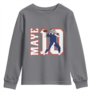 Maye Lover Youth Sweatshirt QB 10 Player Fan TS12 Charcoal Print Your Wear