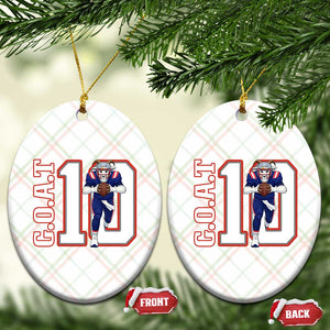 Number Ten Football Quarterback Fan Ceramic Ornament TS12 Print Your Wear