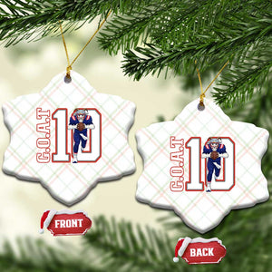 Number Ten Football Quarterback Fan Ceramic Ornament TS12 Print Your Wear