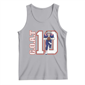 Number Ten Football Quarterback Fan Tank Top TS12 Athletic Heather Print Your Wear