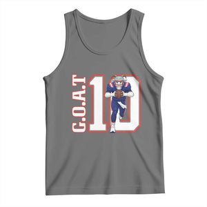 Number Ten Football Quarterback Fan Tank Top TS12 Black Heather Print Your Wear