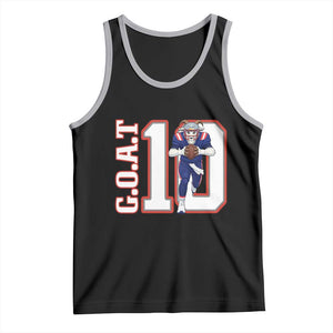 Number Ten Football Quarterback Fan Tank Top TS12 Black Athletic Heather Print Your Wear