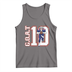 Number Ten Football Quarterback Fan Tank Top TS12 Deep Heather Print Your Wear