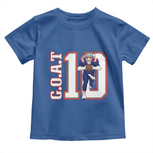Number Ten Football Quarterback Fan Toddler T Shirt TS12 Royal Blue Print Your Wear