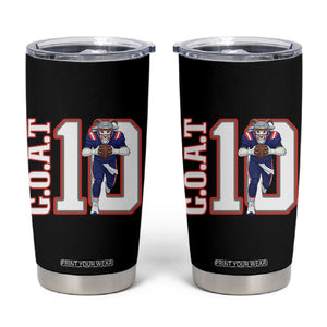 Number Ten Football Quarterback Fan Tumbler Cup TS12 Black Print Your Wear