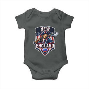 Red Blue White Sport Fan Baby Onesie Football Lover Gift TS12 Dark Heather Print Your Wear